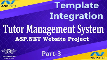 03 | Tutor Management System Website Project in ASP.NET | Template Integration| WebForm (Hindi/Urdu)