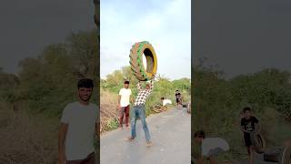 Tyer Kitna Uper Phekha 😱😱👀👀🥳🥳 #shorts #fitness #funny #comedy