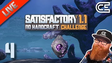🏭 Satisfactory 1.1 👨‍🏭 Tier 3 & 4 Builds 👋 No Handcrafting Challenge 🏗️ Ep. 4