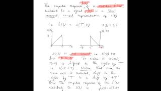 Matched filter receiver