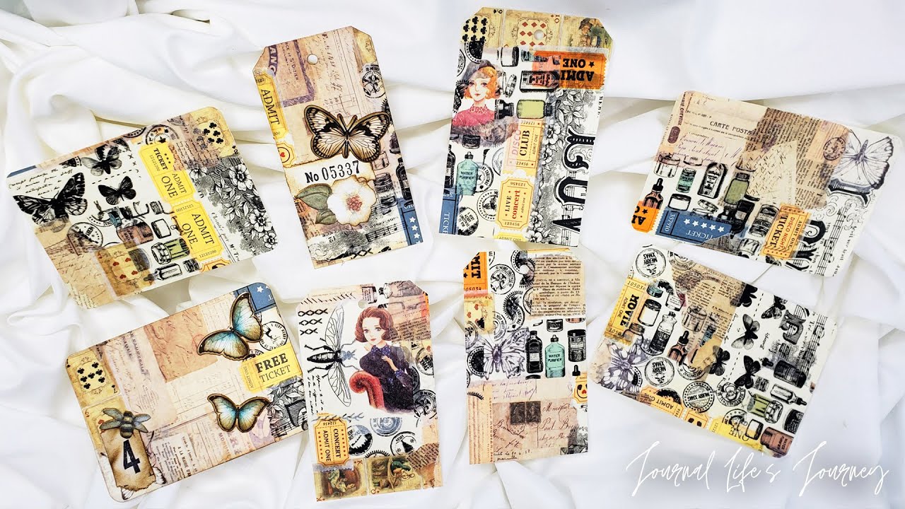How To Make A Washi Tape Masterboard Junk Journal Tags & Journal Cards ...