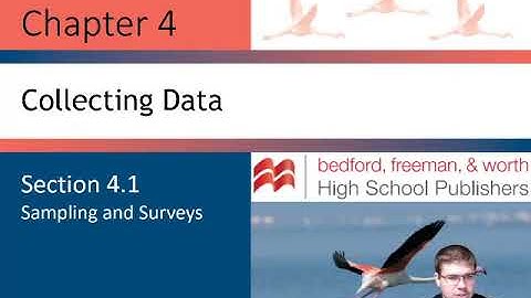 4.1 Sampling and Surveys part 1