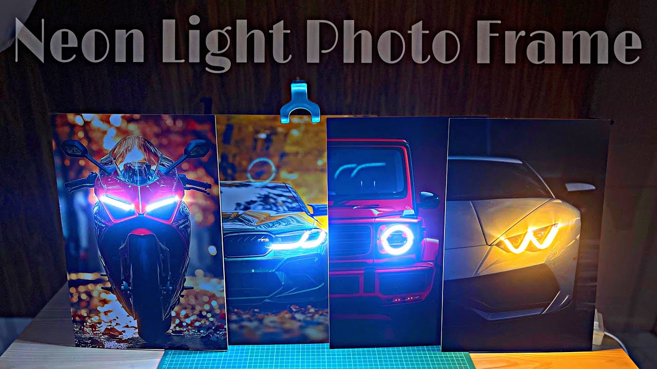 DIY Neon Light Photo Frame | Easy Aesthetic Room Decor Tutorial