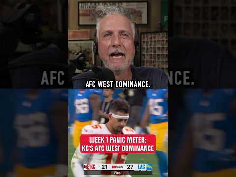Week 1 Panic Meter: Is the Chiefs' AFC West Dominance Coming to a Close?