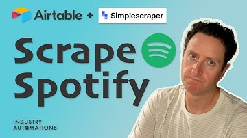 How to scrape Spotify using Simplescraper.io + Airtable
