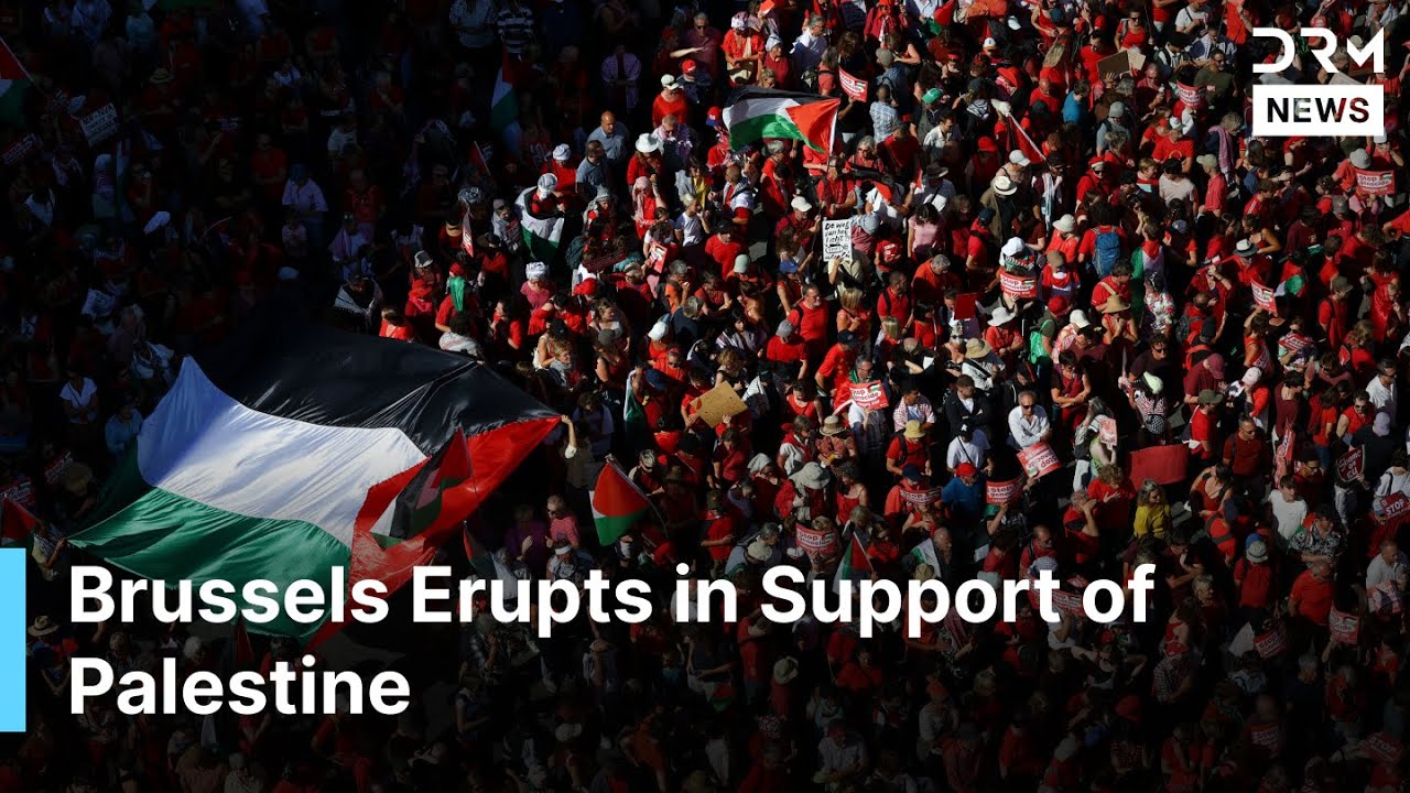BREAKING NEWS: Historic Brussels March Demands Justice for Palestinians | DRM News | AC14