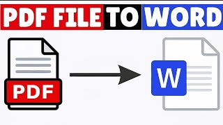 How to Convert PDF to Word | ChangePDF File to Word Document How to Convert PDF to Word | ChangePDF File to Word Document