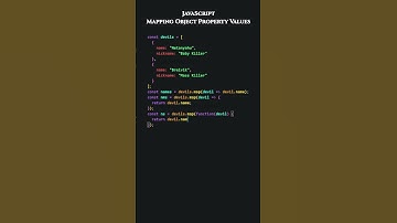 JavaScript: Mapping Object Property Values