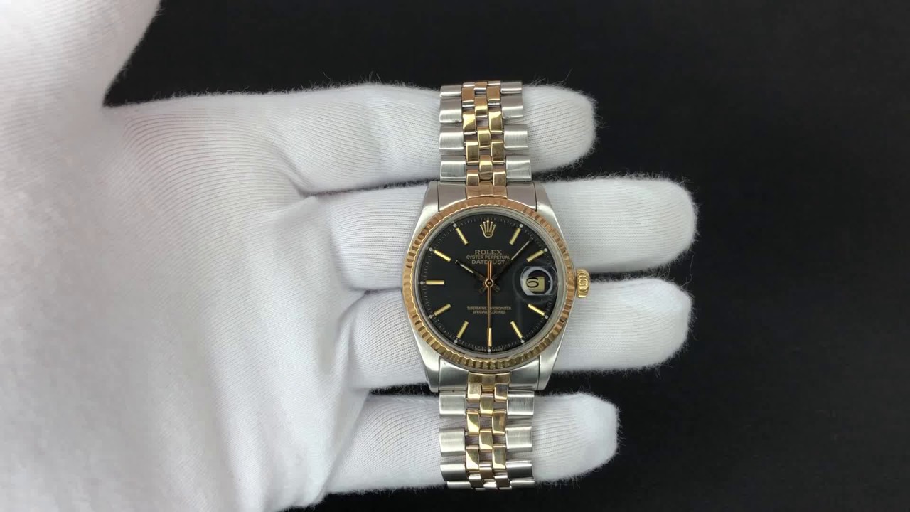 rolex 1601 black dial