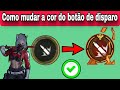 Como mudar a cor do botão de disparo no Free Fire ||Como usar o botão de dispar no Free Fire (2025)