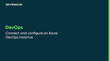 DevOps | Connect and configure an Azure DevOps instance