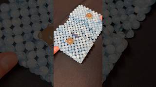 A wallet made of beads🩵  #bag #diy #design #handmade