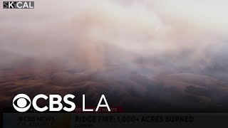 Ridge Fire grows to 1 000 acres I-5 shut down in northern Los Angeles County