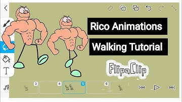 How to make Rico Animations Walking with free images | flipaclip animation tutorial | beginners