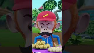 Bandar Mama Pahan Pajama Balgeet, बन्दर मामा #shorts #hindirhymes #kidssongs #monkeyvideo #ytshorts