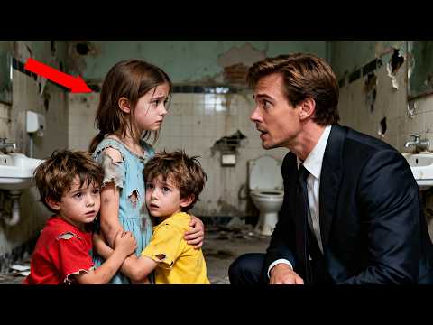 Billionaire Stops at an Old Gas Station—Finds Girl Caring for Twins in the Bathroom...