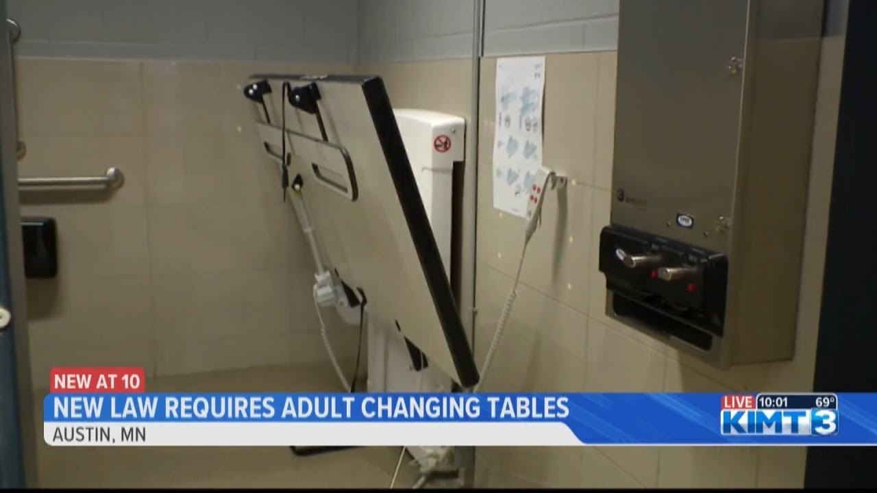 New law requires businesses have adult changing tables YouTube