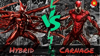 Hybrid vs Carnage/ Who will win/ Explained in hindi/ Symbiote battle