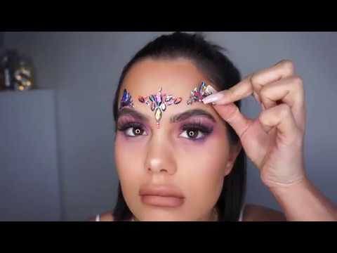 How to Glue Gems on Your Face