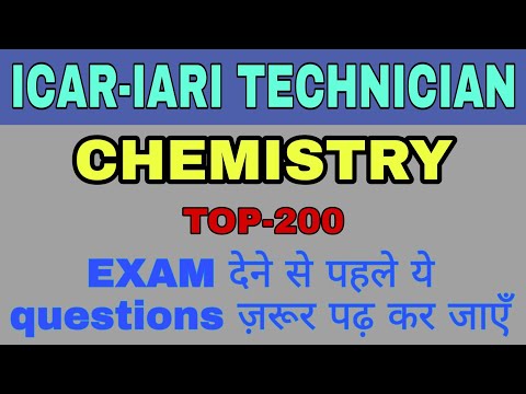 Chemistry Top 200 | Icar technician Exam | science (chemistry) one liner Question & answer