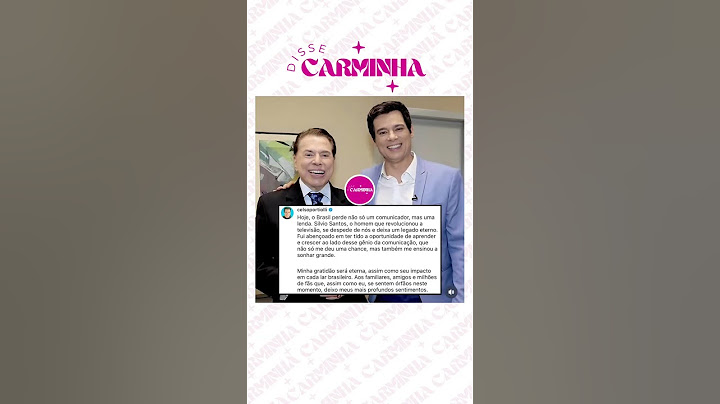 Celso Portiolli prestou homenagem ao Silvio Santos, apresentador e referência na TV brasileira