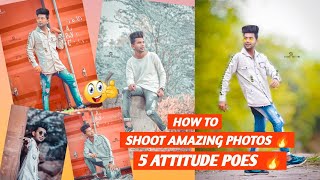 Shooting Amazing photos ? || 5 Attitude Poes Photoshoot || Photoshoot pose 2021