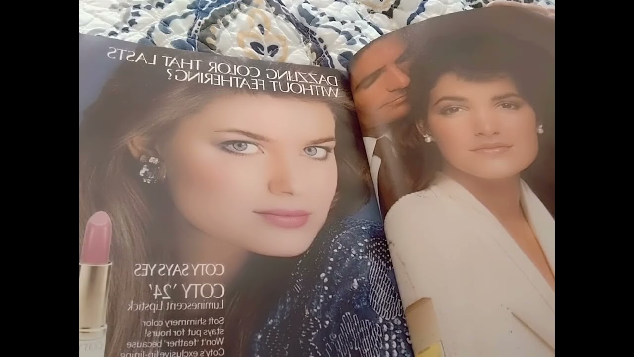 80s magazine page turning ASMR 