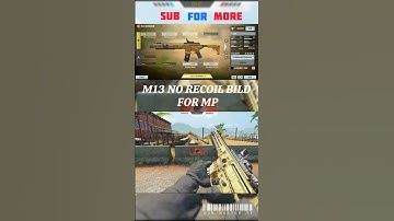 M13 No Recoil Gunsmith To Multiplayer In Cod Mobile 😎🎯| No Recoil | M13 Gunsmith | #codmshorts #codm