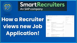 SAP SmartRecruiters: How a Recruiter Sees a New Job Application! (Applicant & Recruiter POV)