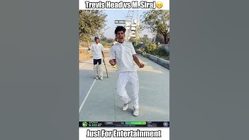 Mohammed siraj vs Travis head😉 #shorts #cricket