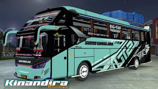 SHARE LIVERY STJ KINANDIRA SR2 XHD HINO BUSSID V3.7.1 #bussimulatorindonesia