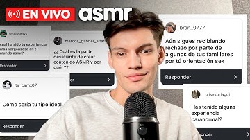 ASMR español para dormir en vivo respondiendo preguntas