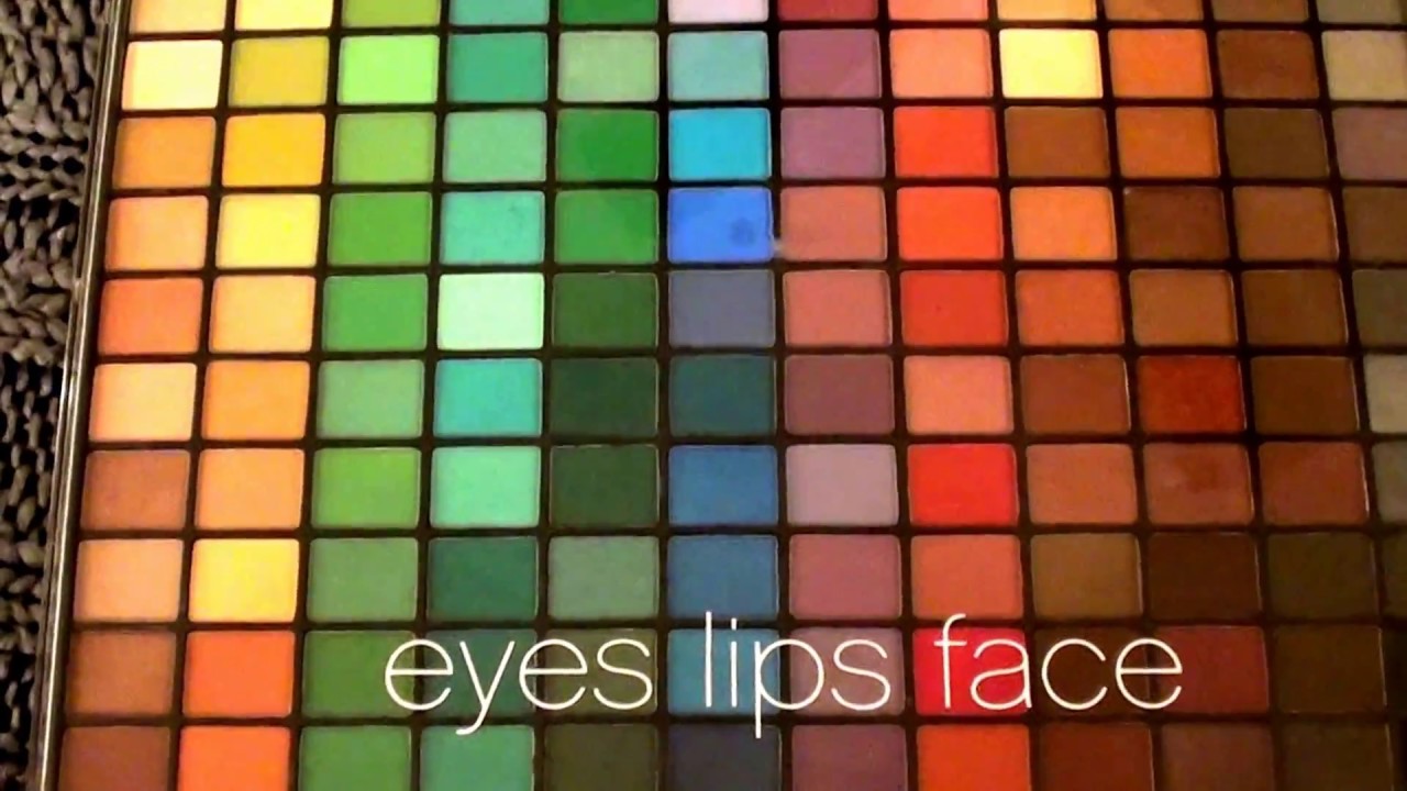 E.L.F eyes lips face eye shadow 144 piece palette YouTube