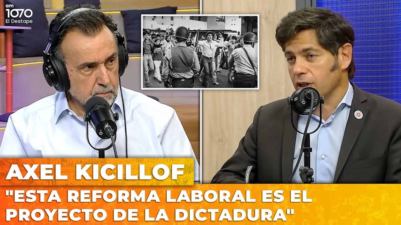 💥 "ESTA REFORMA LABORAL ES EL PROYECTO DE LA DICTADURA" | Axel Kicillof con Roberto Navarro
