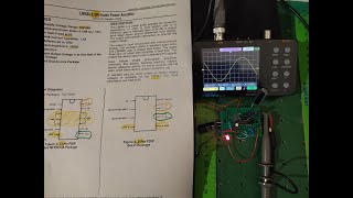 Testing the bandwidth and the slew rate of LM380 (14 pin DIP, 2.5W Audio) with gain approx 50