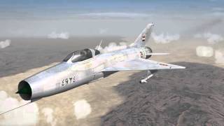 Egyptian Mig 21F-13 squadron intercepts Israeli Mystere IVs -  Strike Fighters II screenshot 3
