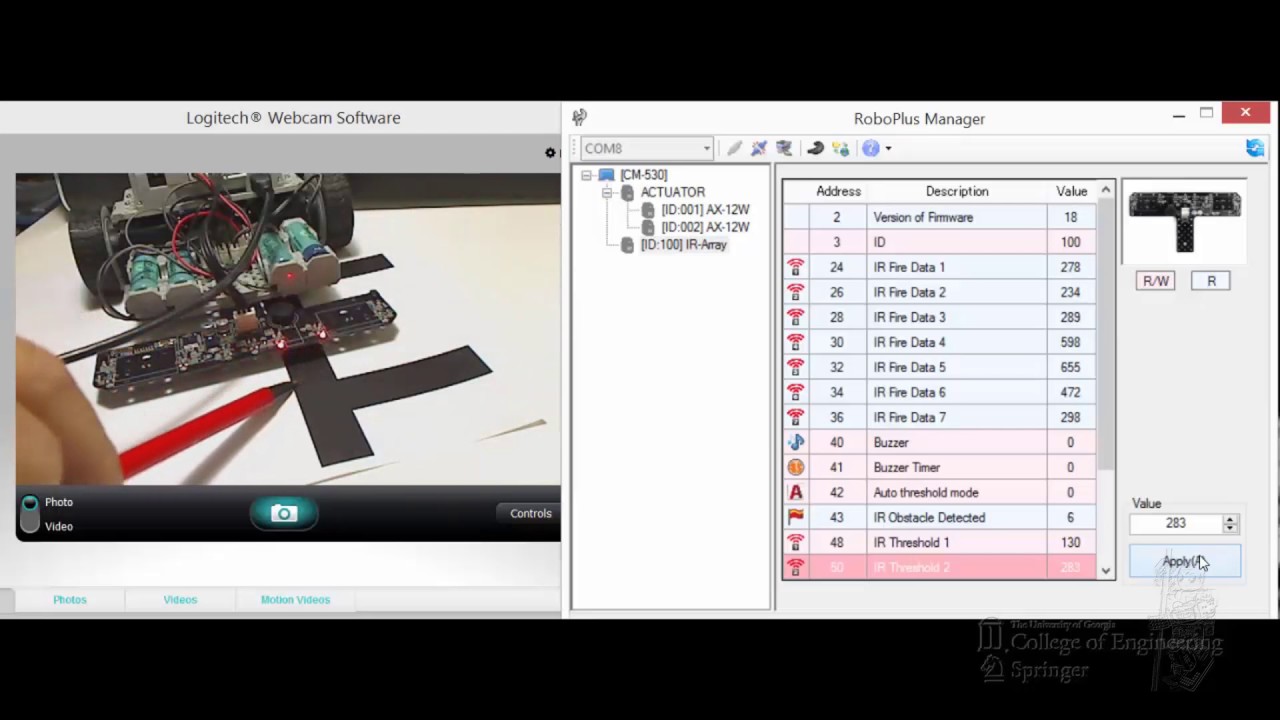 B_Video 5.10 Calibrate IR Sensor Array YouTube