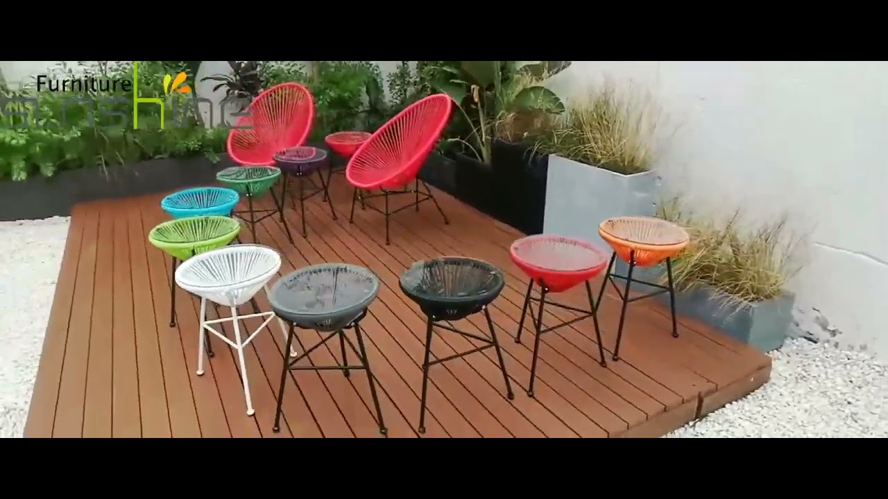 Outdoor Acapulco Chair & Coffee Table