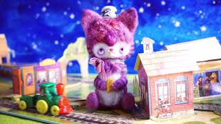 汽車が走り音が鳴るポップアップ絵本