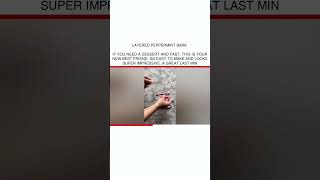 Layered Peppermint Bark 🍫 If you need a dessert and FAST, this is your new best friend