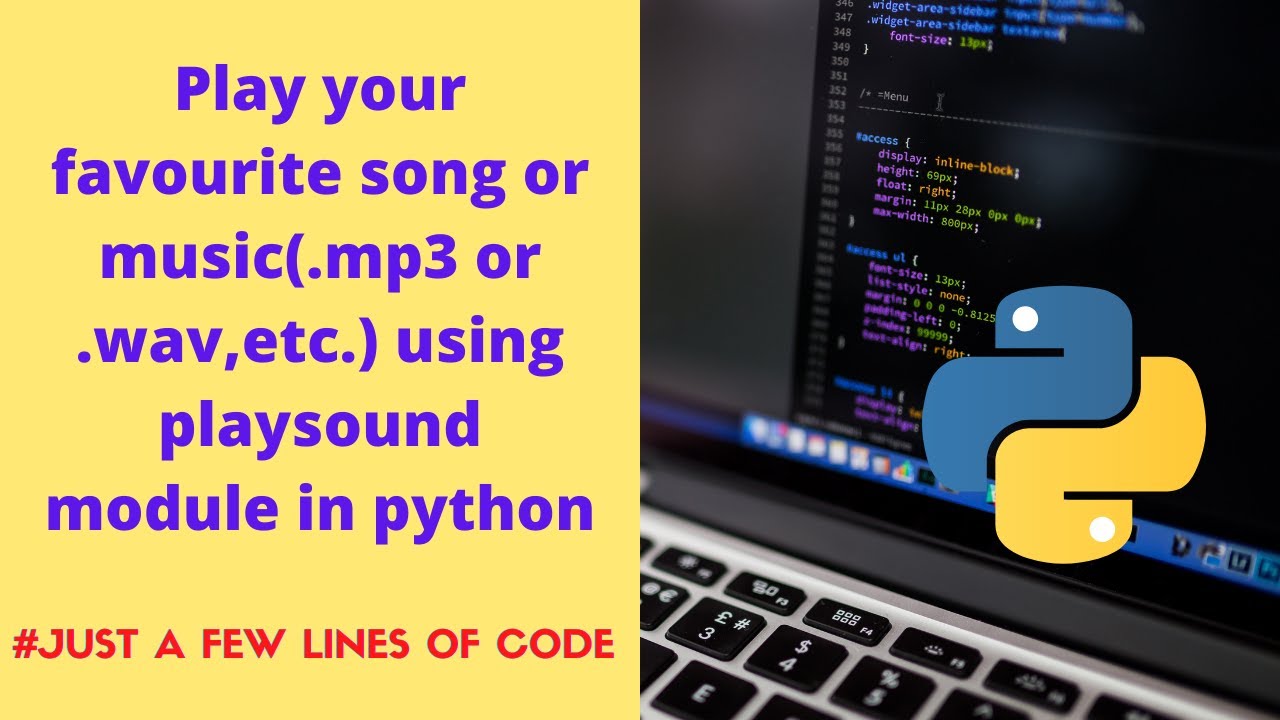 Play Song Or Music Using Playsound Module In Python