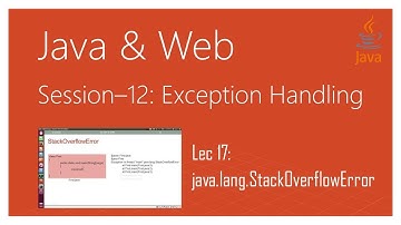Exception Handling in Java #17 | Readymade Exception Classes #2 | java.lang.StackOverflowError