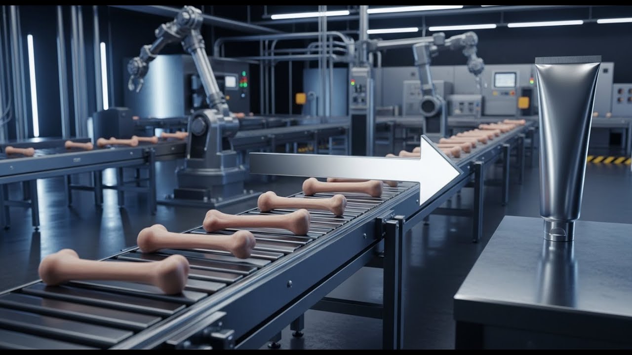 How Toothpaste is Manufactured from Bones| Factory Studios