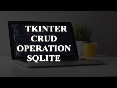 Complete CRUD Operation with SQLite  Database Using Tkinter | Tamil