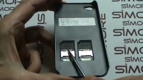 SocBlue A830 Dualsim Triple Sim Standby adapter Case for iPhone 4 and iPhone 4S