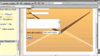 Using pseudo class selectors to create and style dreamweaver / html forms
