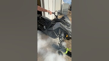 2024 Polaris 850 with Jaws Exhaust Can #polaris #jawsperformance #snowmobile #jawsrowdy