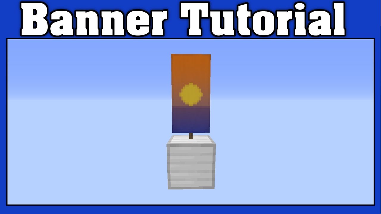 Minecraft Sunset Over The Sea Banner Tutorial Youtube
