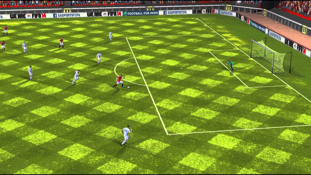 FIFA 14 Android - Manchester Utd VS Leeds United - YouTube