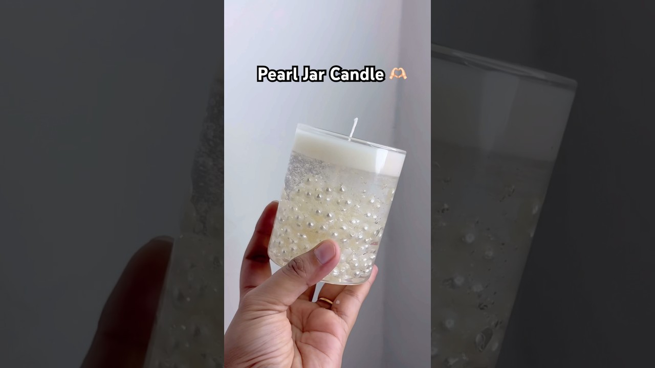 Pearl Jar Candle ❤️ For orders 8700797401 #candles #candle #candlemaking #trending 